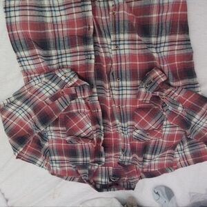 flannel button down shirt Men's size XL